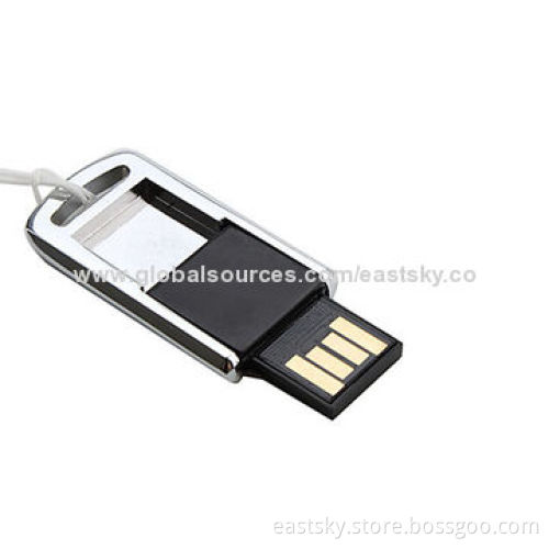 Swivel Style Mini USB Flash Drive with 10-year Data Retention, Supports Plug-and-playNew